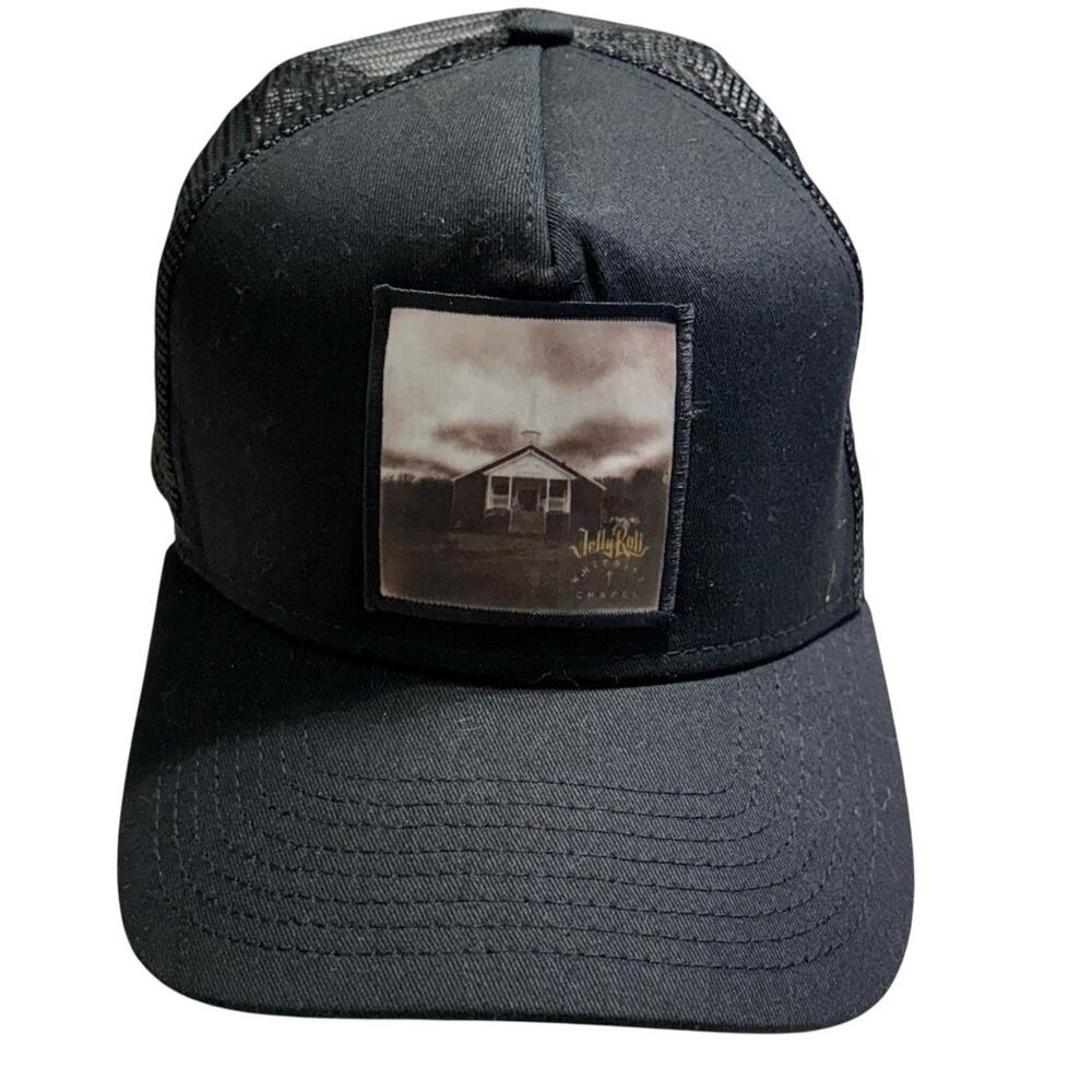New Era Jelly Roll Trucker Hat One-Size Adjustable Snap Back Black Country